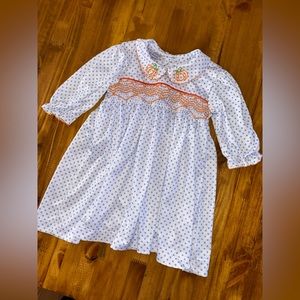 Cutest Pumpkin smocked dress!!